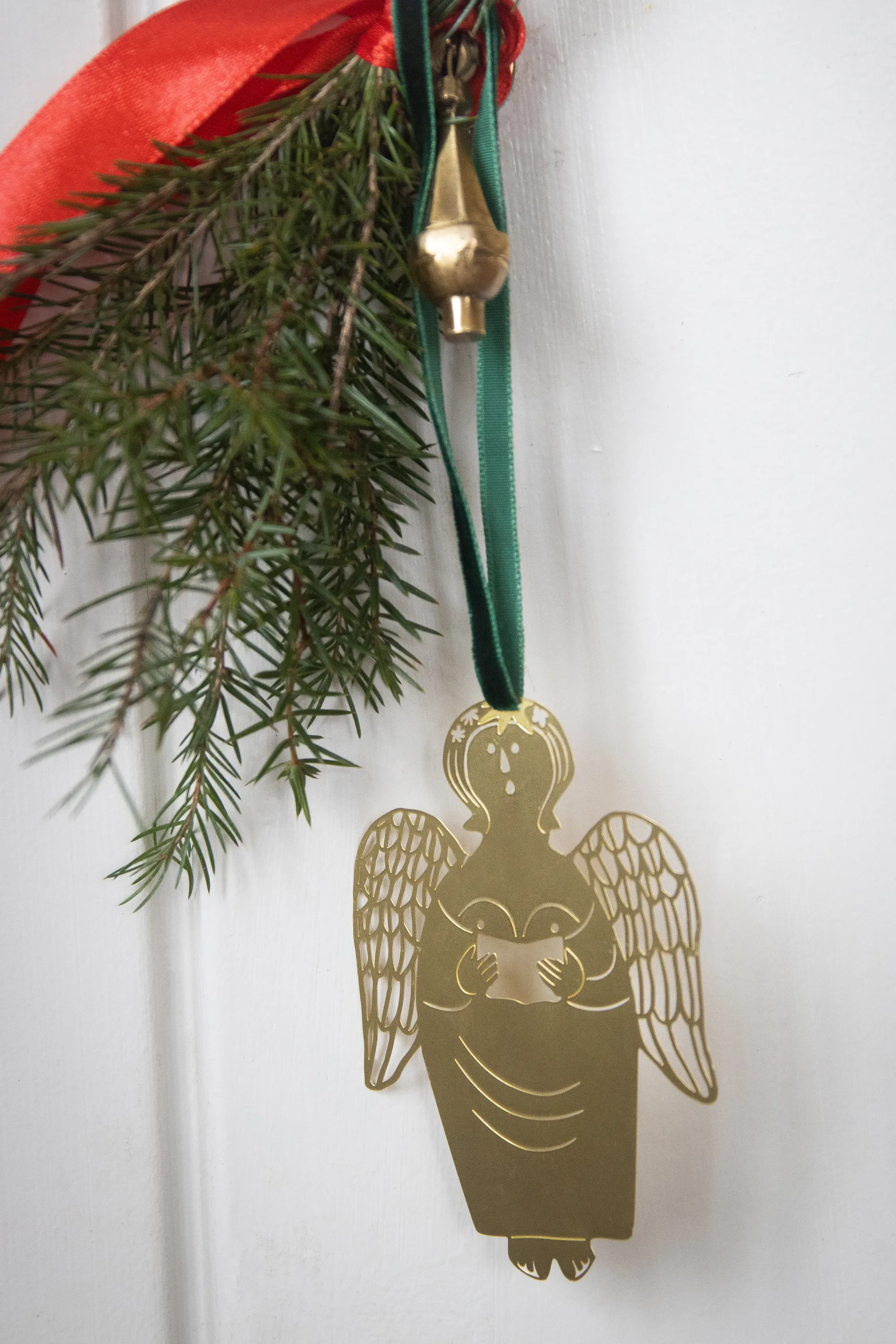 Adorno navideño Stig L Gingerbread Angel, Dorado Pluto Design