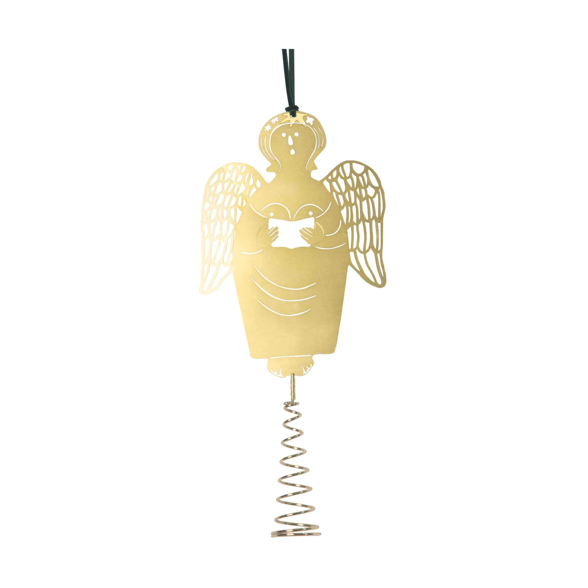Adorno tope de árbol Stig L gingerbread angel tree topper, Latón Pluto Design