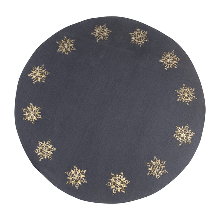 Alfombra árbol de navidad estrella de nieve Ø110 cm - gris-oro - Pluto Design