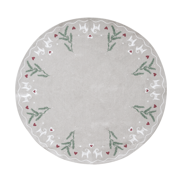 Alfombra pie de árbol de Navidad Yule Goat Ø110 cm - Beige - Pluto Design