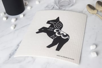 Bayeta Häst 17x20 cm - negro-blanco - Pluto Design
