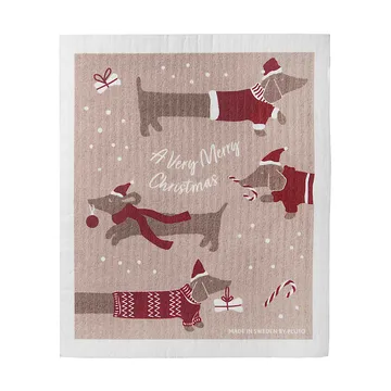 Bayeta Jolly dogs  - Rojo-gris - Pluto Design