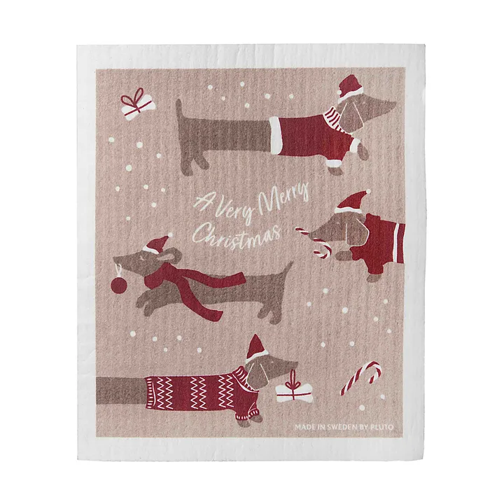 Bayeta Jolly dogs  - Rojo-gris - Pluto Design