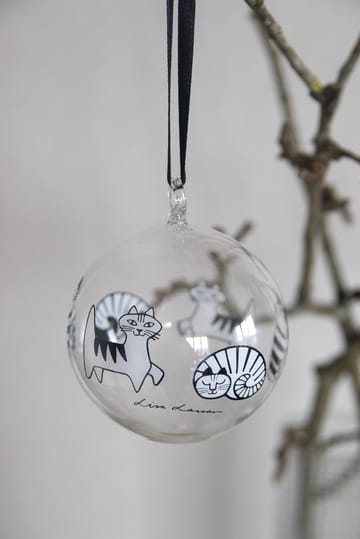 Bola de Navidad Lisa Larson gatos - White-black - Pluto Design