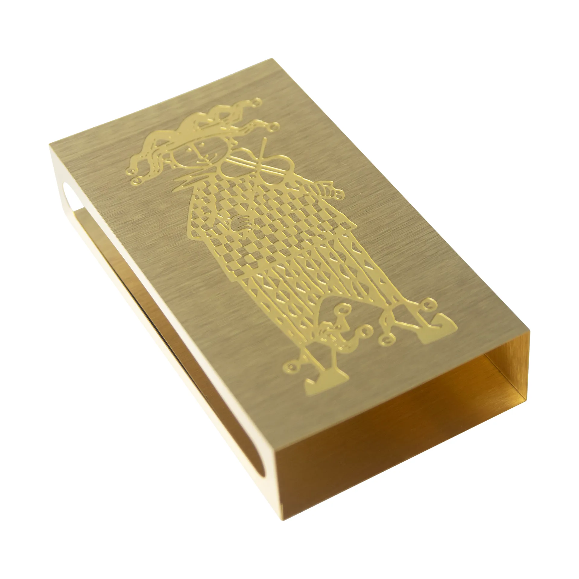 Caja de cerillas Stig Lindberg Karneval, Oro Pluto Design