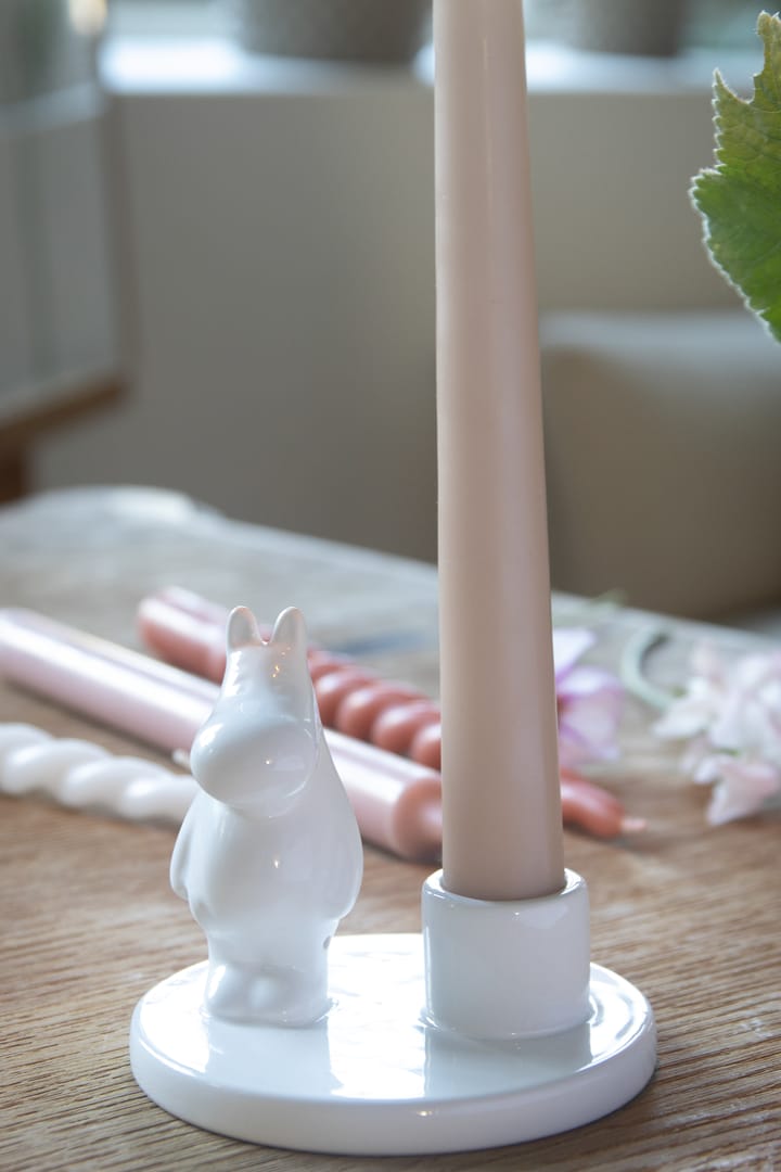 Candelabro de cerámica Mumin, blanco Pluto Design