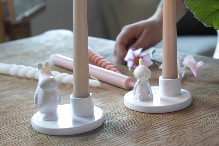 Candelabro de cerámica Mumin, blanco Pluto Design