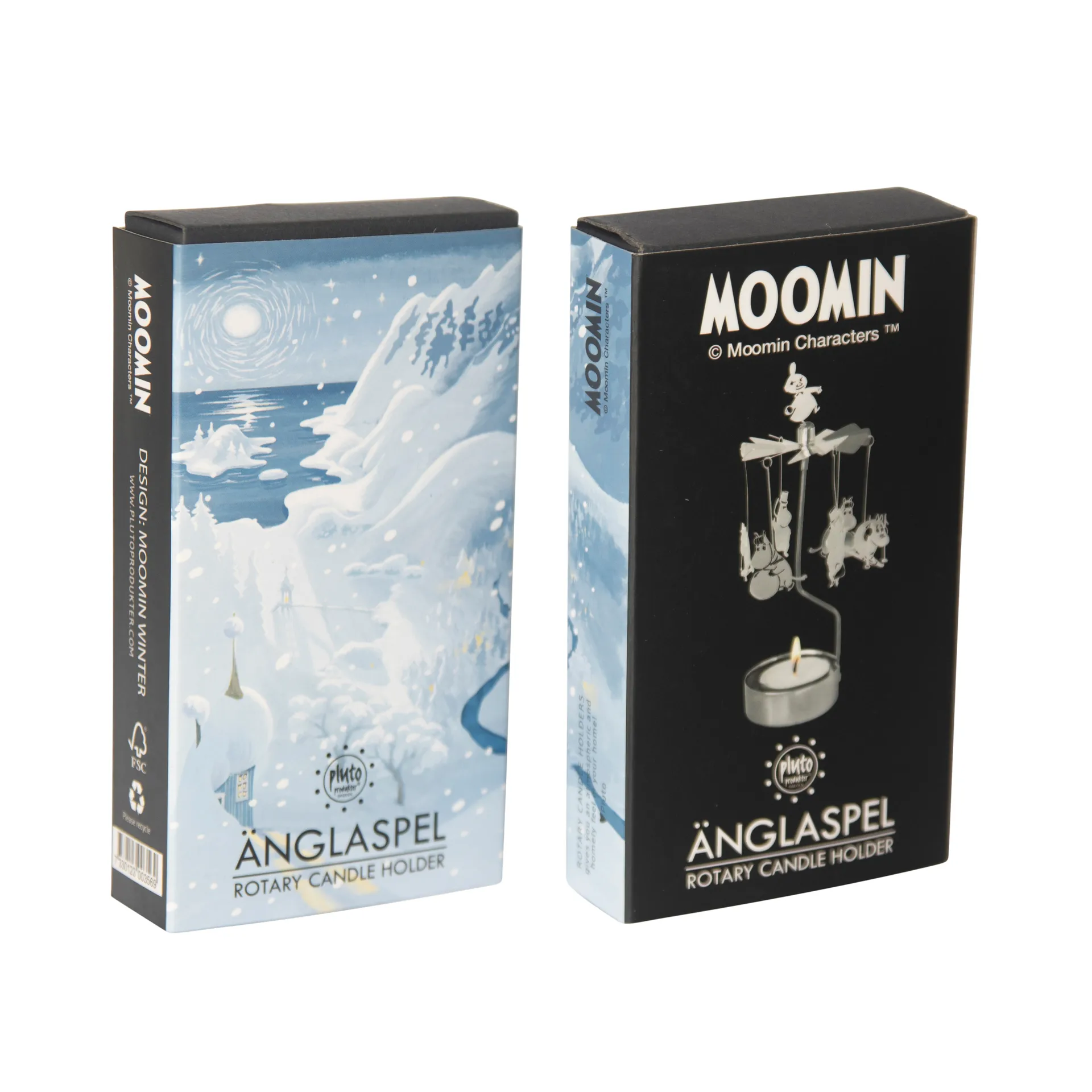 Candelabro giratorio Mumin, Invierno Pluto Design