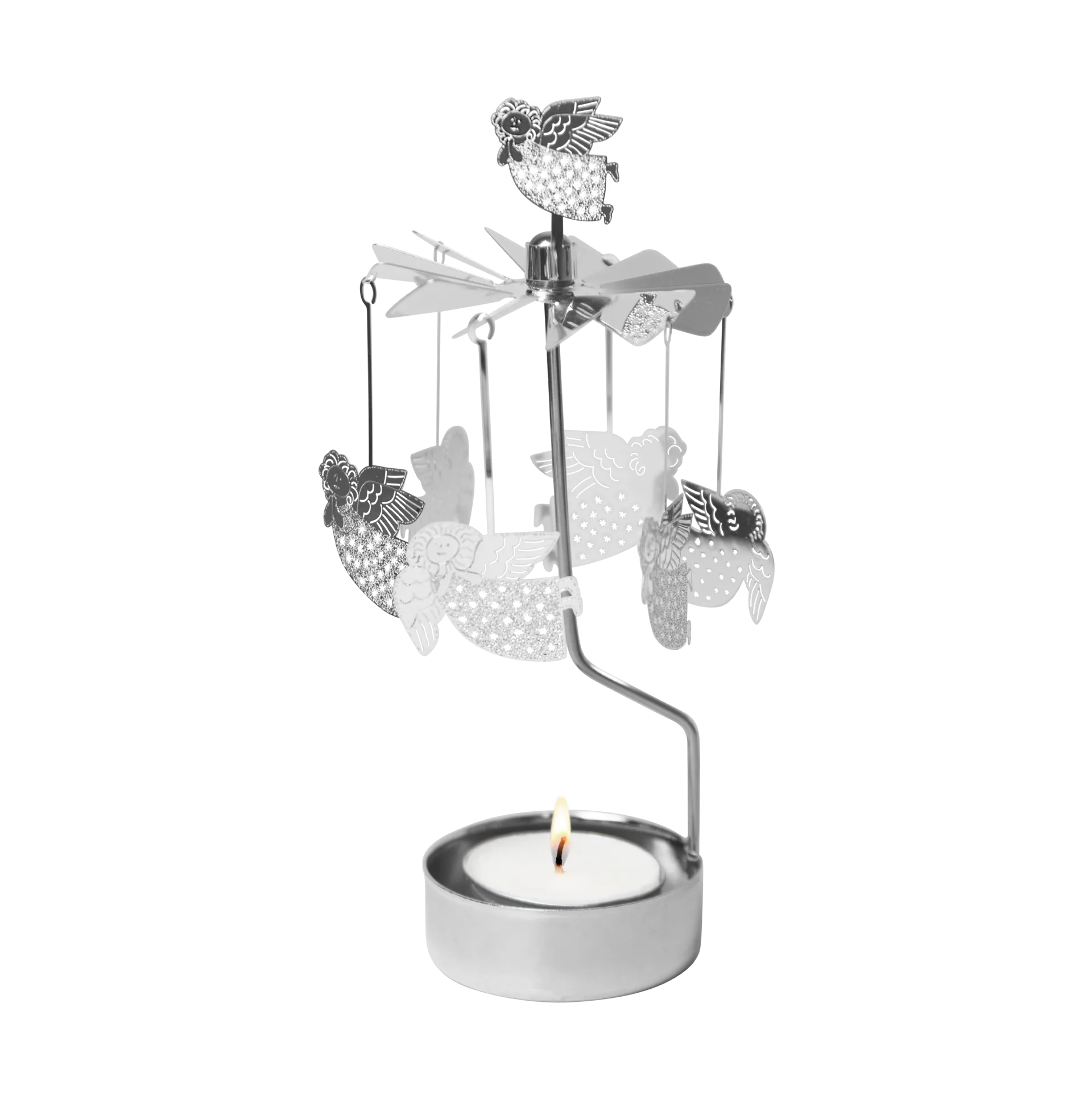 Carillón con ángeles Lisa Larson, Plata Pluto Design