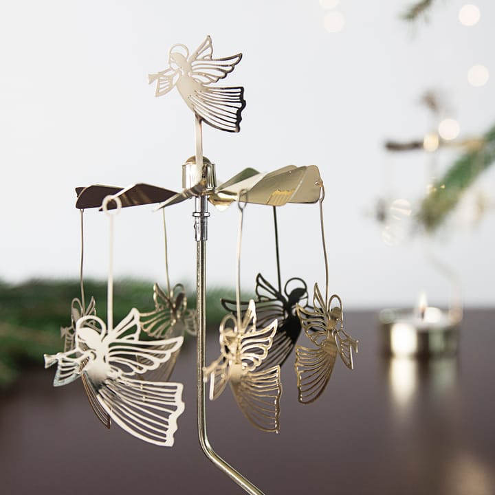 Carrillón con ángeles voladores, Dorado Pluto Design