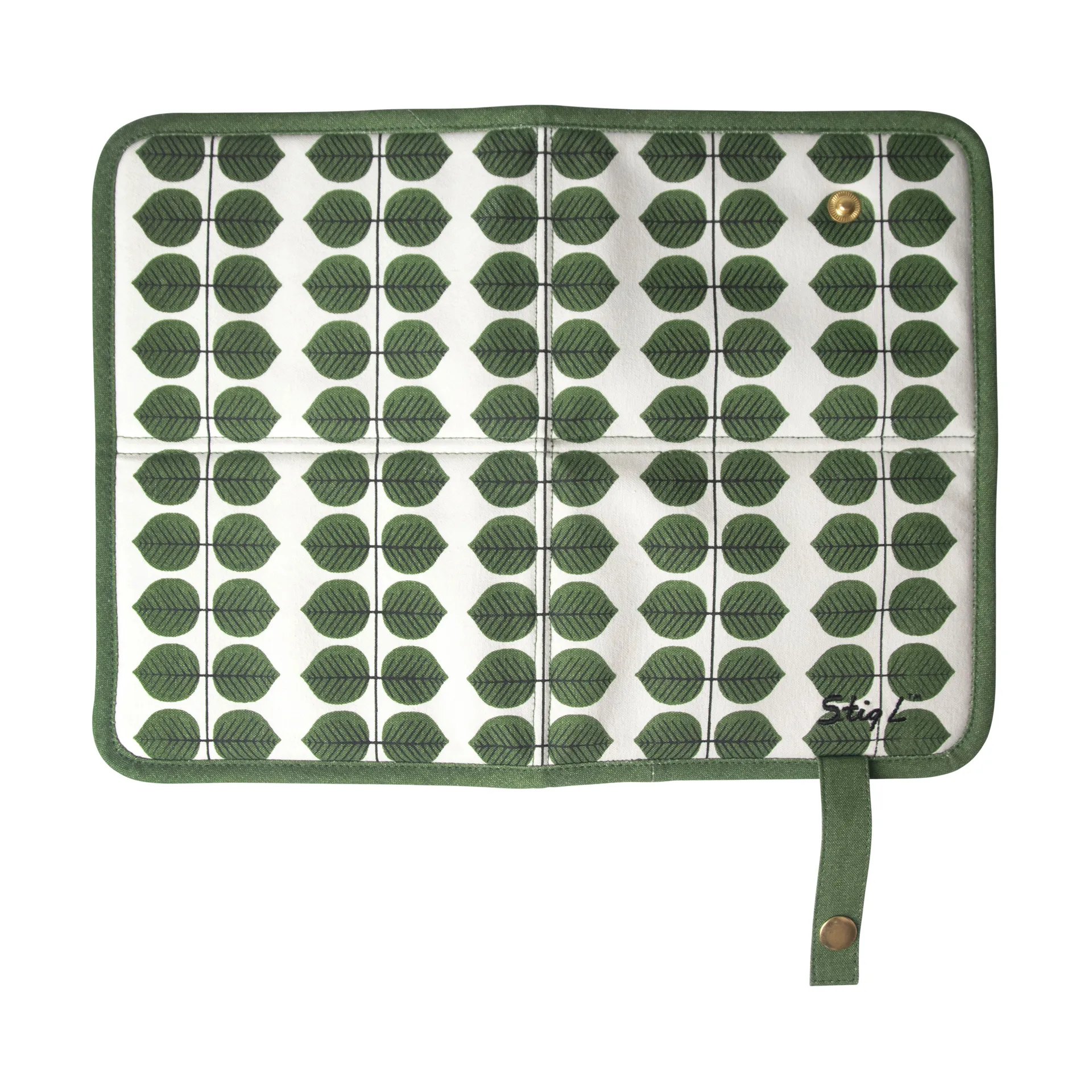 Cojín para sentarse Berså, Blanco-verde Pluto Design