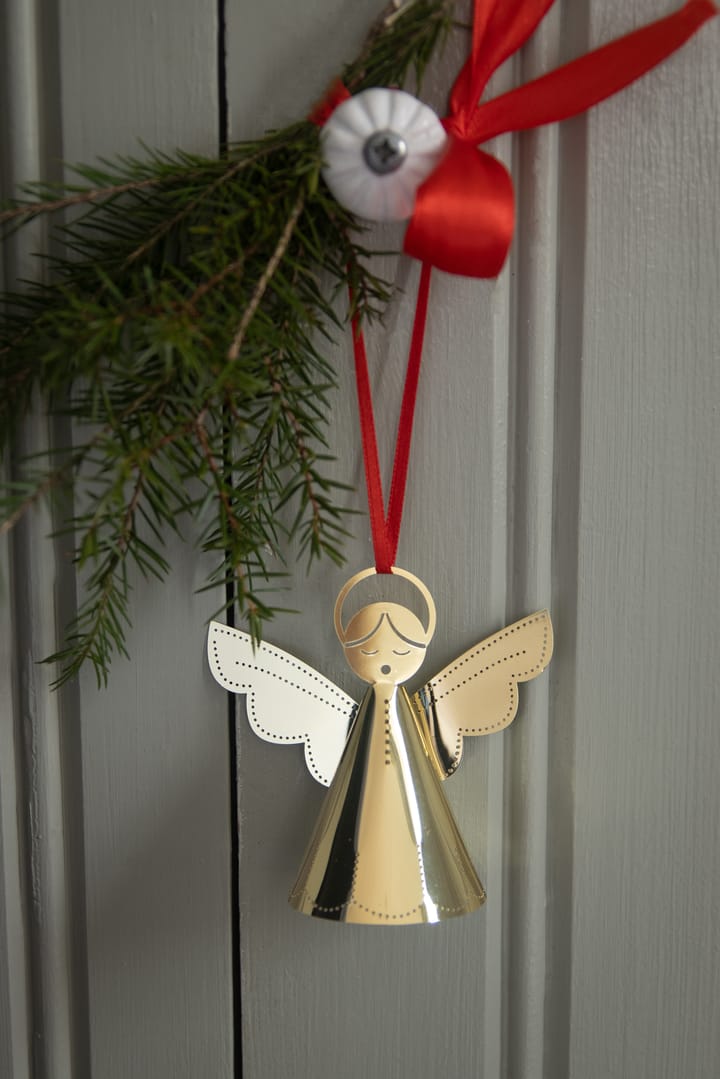Colgante de Navidad angel cantor, Dorado Pluto Design