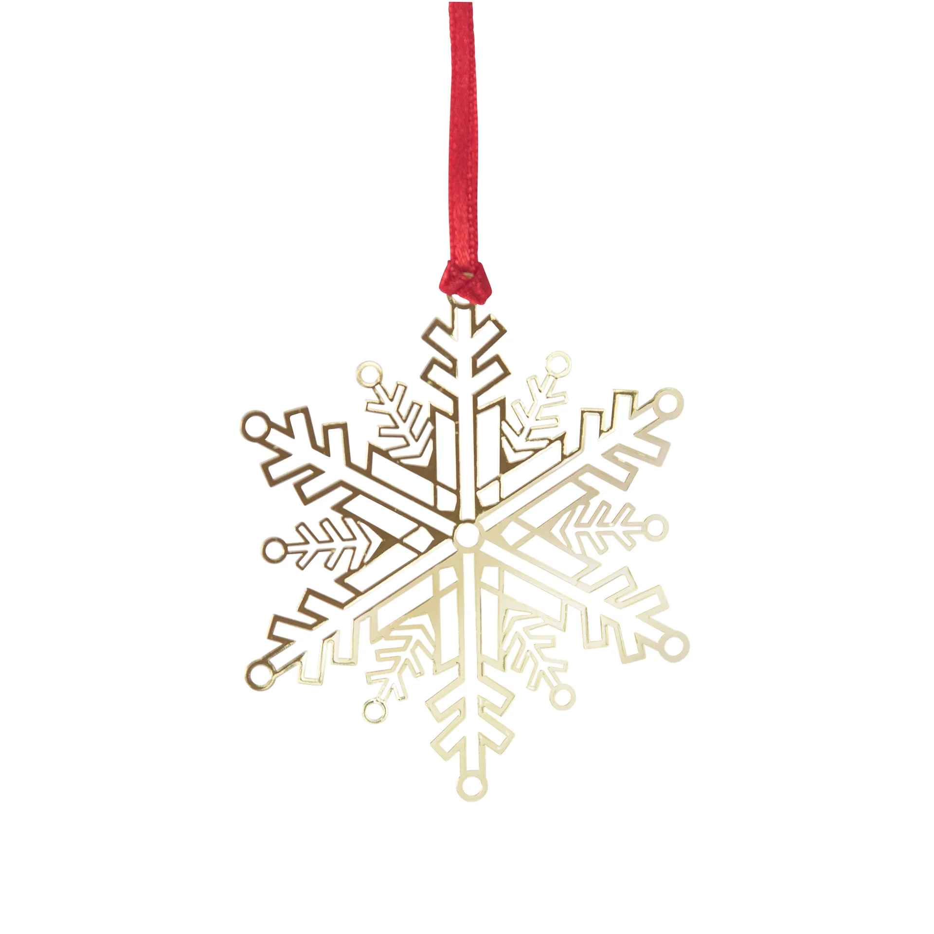 Colgante de Navidad Pluto metal, Estrella de nieve, color dorado Pluto Design