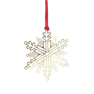 Colgante de Navidad Pluto metal - Estrella de nieve, color dorado - Pluto Design