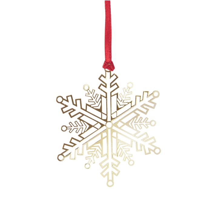 Colgante de Navidad Pluto metal - Estrella de nieve, color dorado - Pluto Design