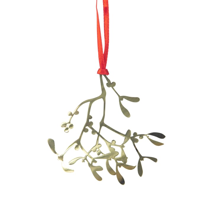 Colgante de Navidad Pluto metal - Muérdago, color dorado - Pluto Design