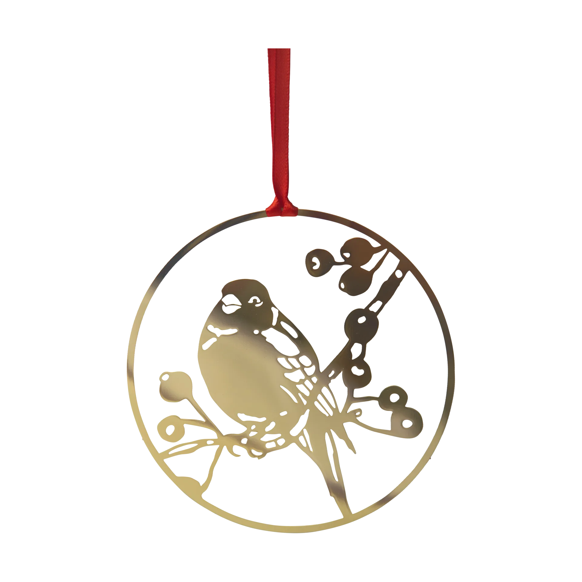 Colgante de Navidad Winter Bird L, Oro Pluto Design