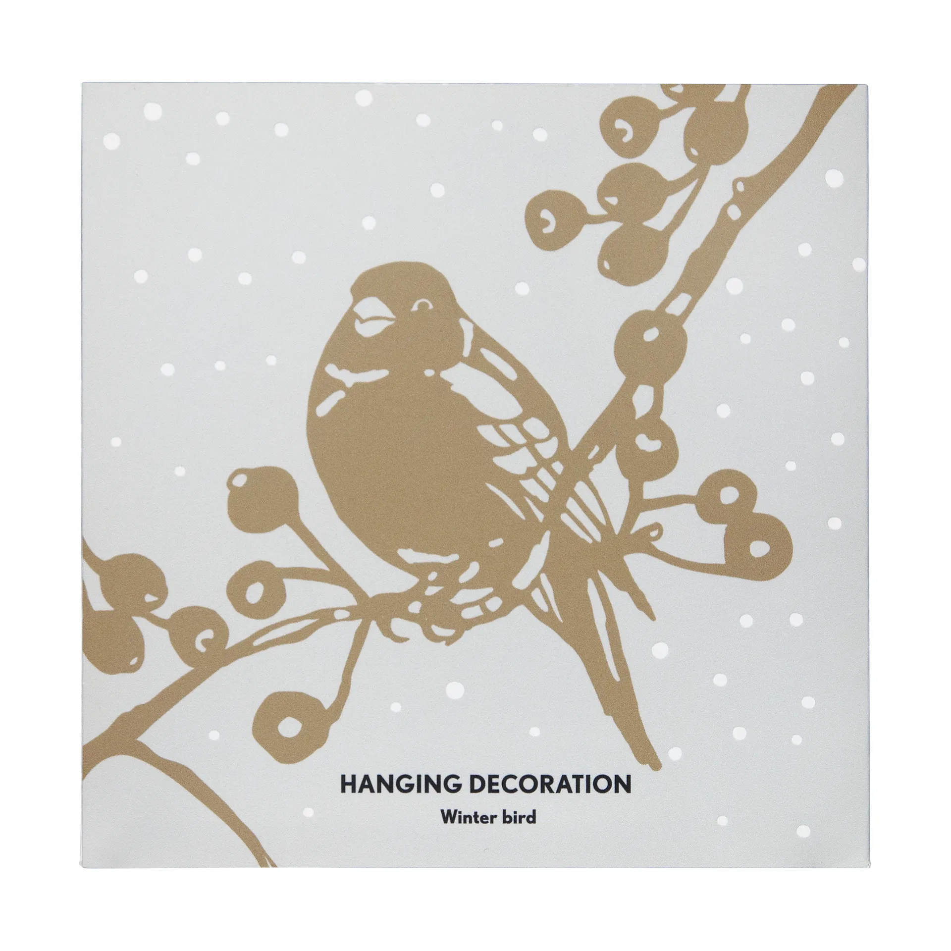 Colgante de Navidad Winter Bird L, Oro Pluto Design