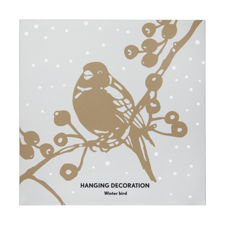 Colgante de Navidad Winter Bird L, Oro Pluto Design