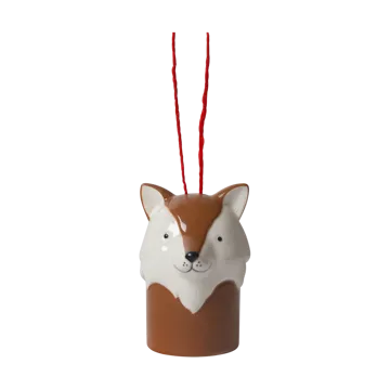 Colgante de Navidad zorro - Blanco-marrón - Pluto Design
