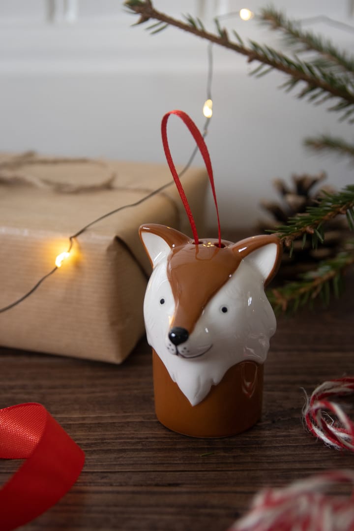Colgante de Navidad zorro, Blanco-marrón Pluto Design