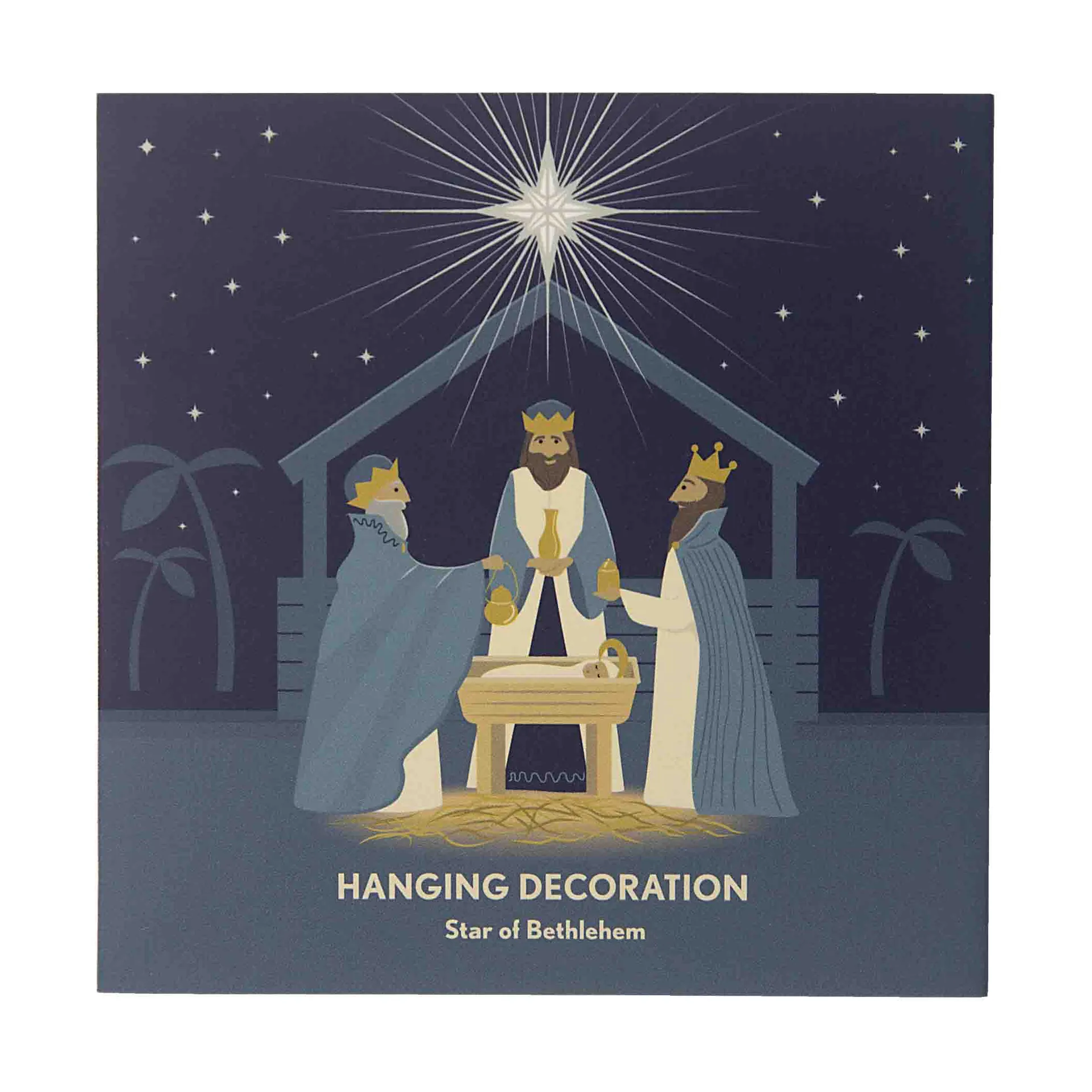 Colgante decorativo Estrella de Belén, Dorado Pluto Design
