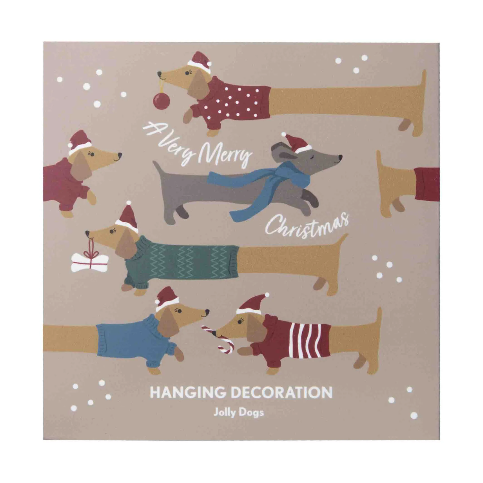 Colgante decorativo Jolly dog, Dorado Pluto Design