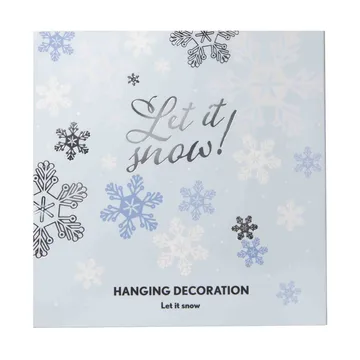 Colgante decorativo Let it snow - Plata - Pluto Design