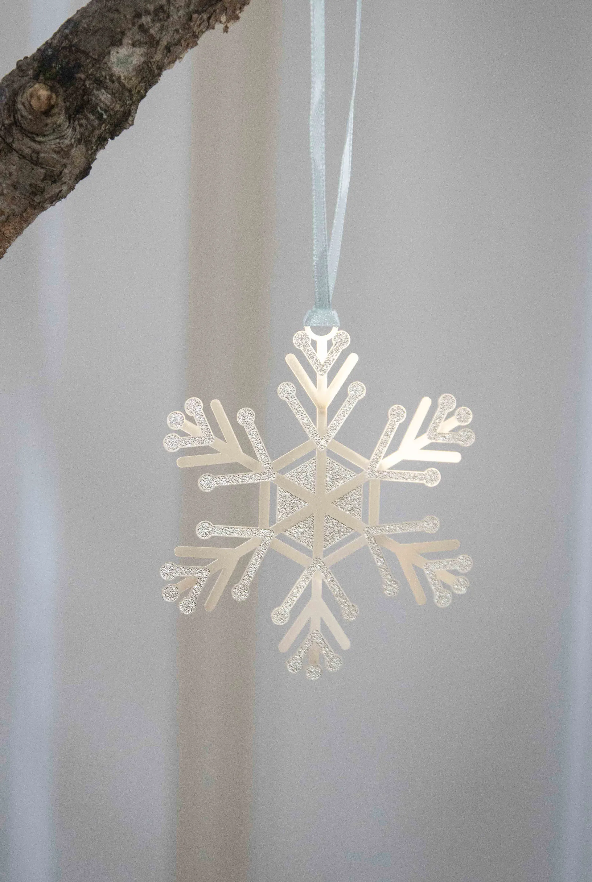Colgante decorativo Let it snow, Plata Pluto Design