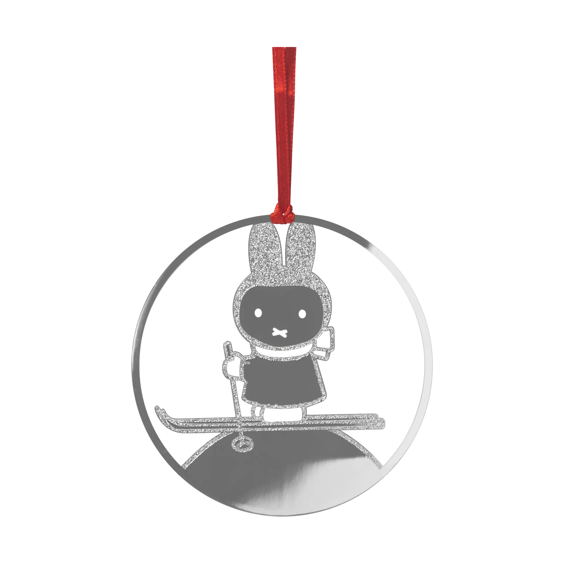 Colgante decorativo Miffy winter, Plata Pluto Design
