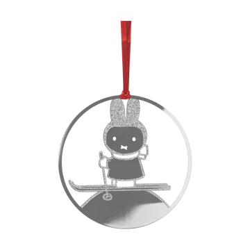 Colgante decorativo Miffy winter - Plata - Pluto Design