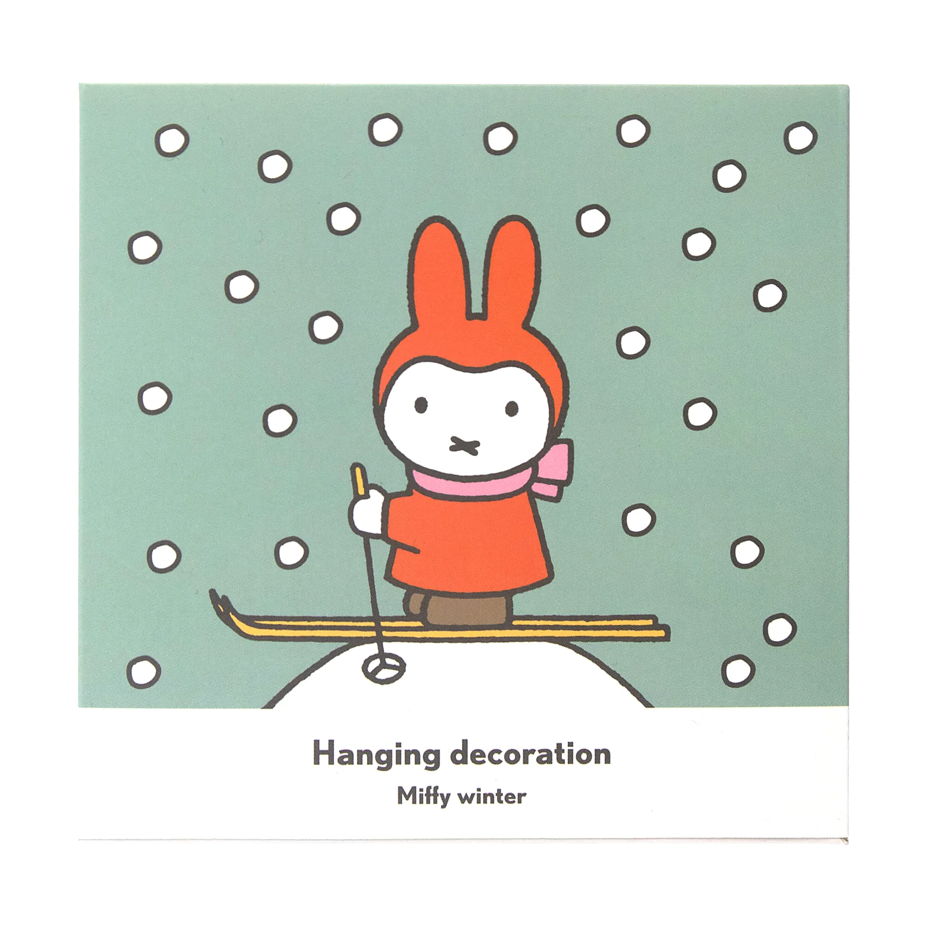 Colgante decorativo Miffy winter, Plata Pluto Design
