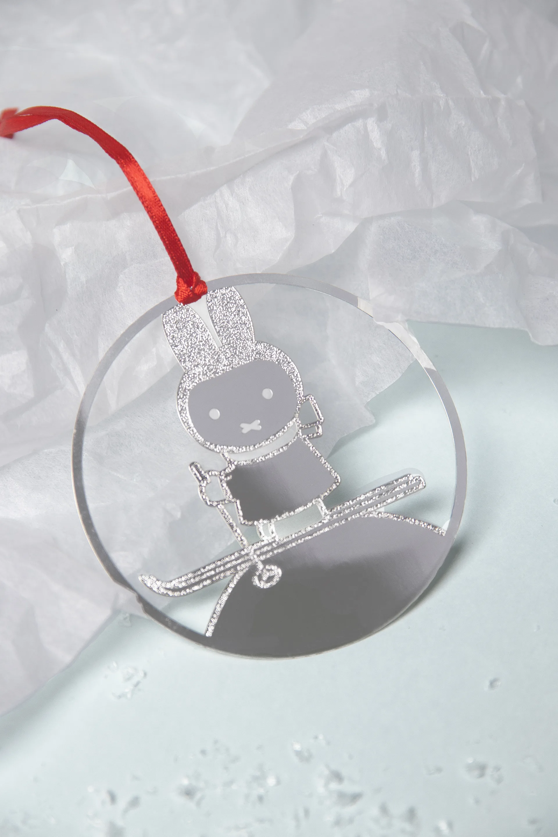 Colgante decorativo Miffy winter, Plata Pluto Design