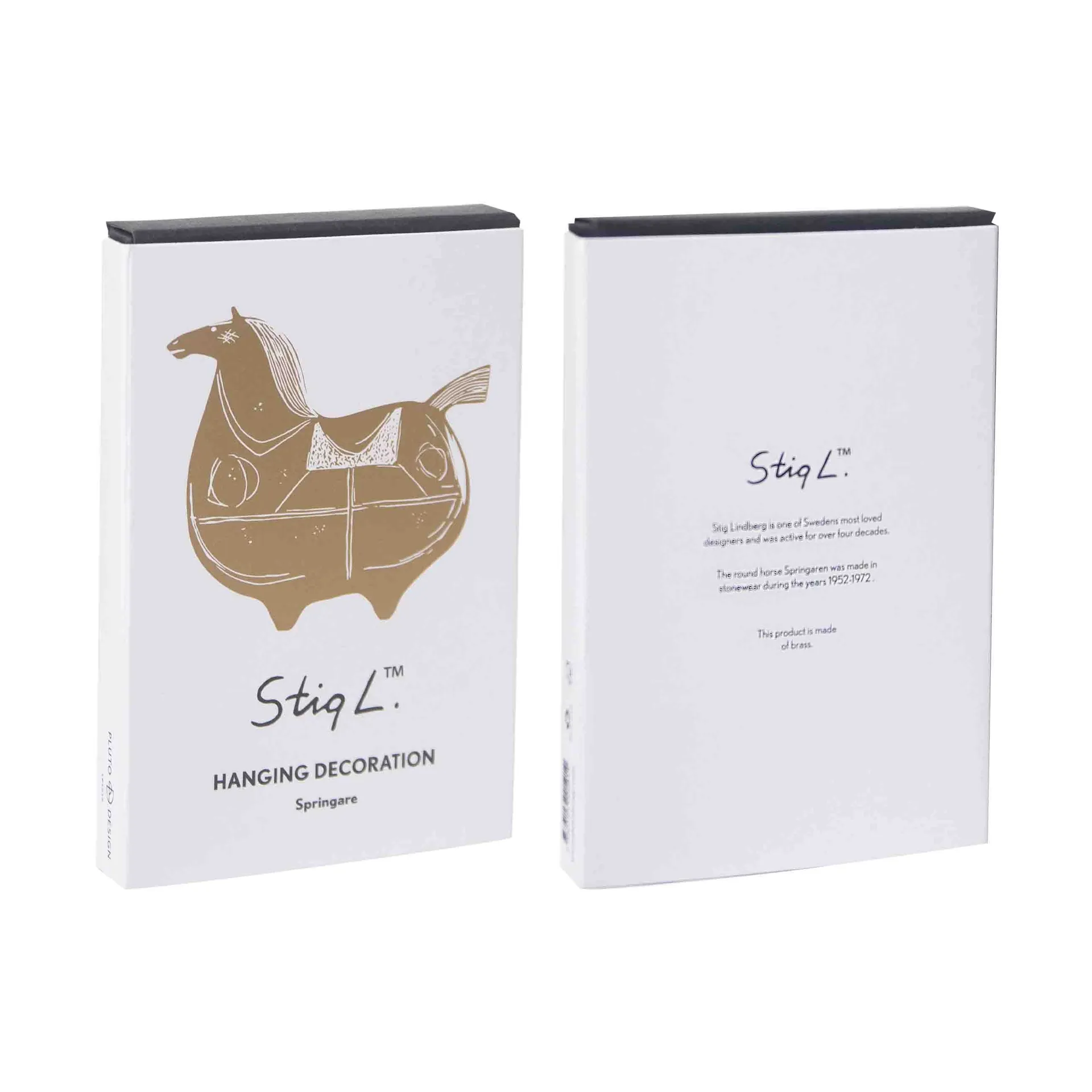 Colgante decorativo Stig L Springare, Latón Pluto Design