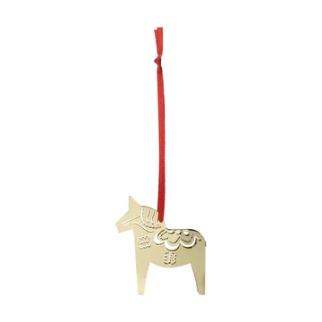 Colgante navideño Christmas horse 3D - Dorado - Pluto Design