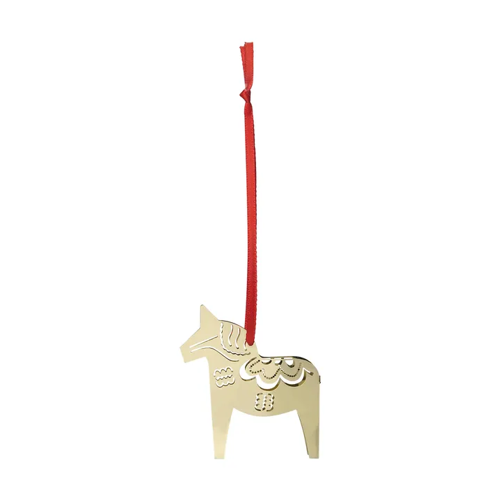 Colgante navideño Christmas horse 3D - Dorado - Pluto Design