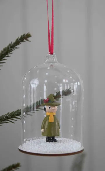Colgante navideño de bola de nieve de Mumin - Snufkin - Pluto Design