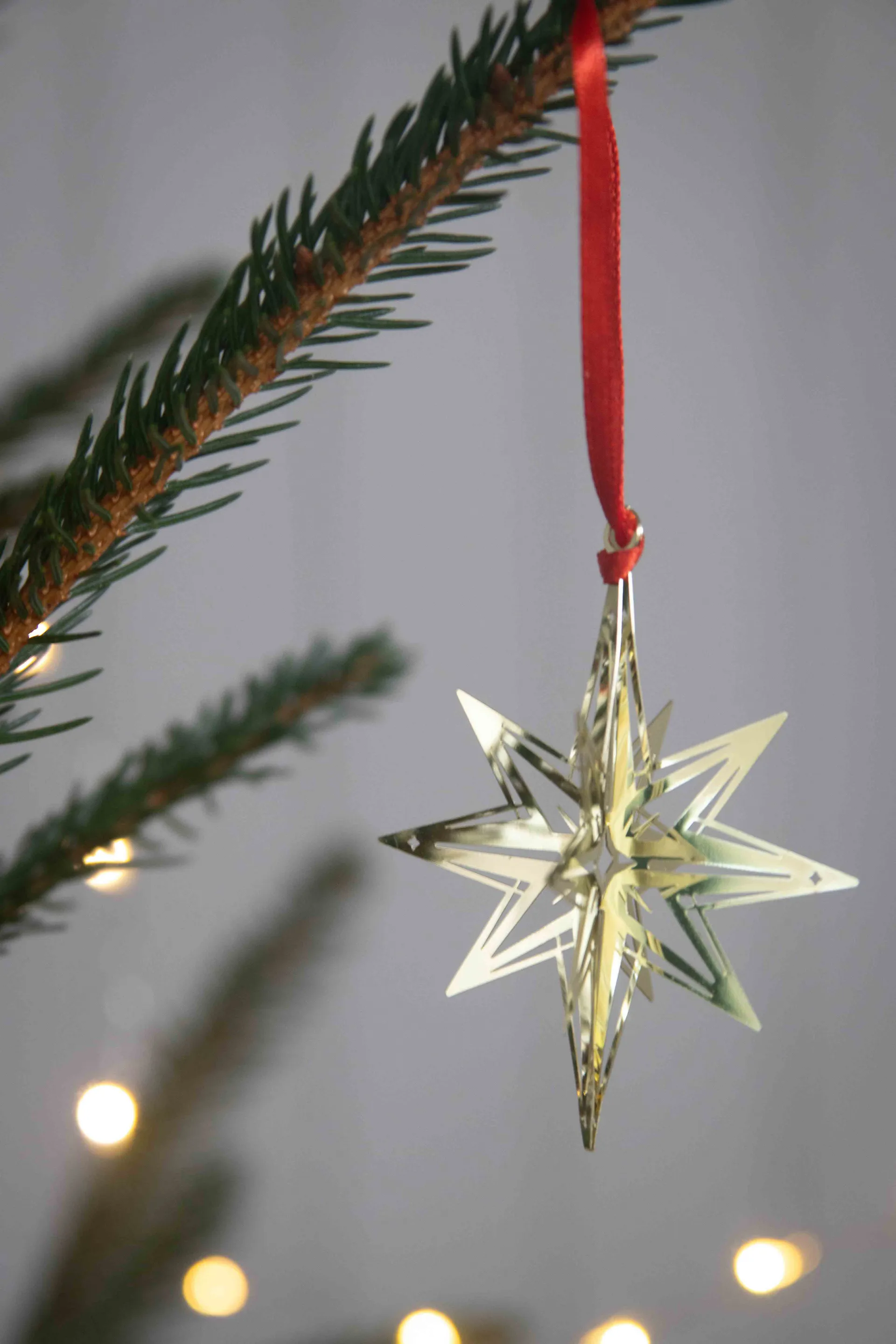 Colgante navideño Northern star 3D, Dorado Pluto Design