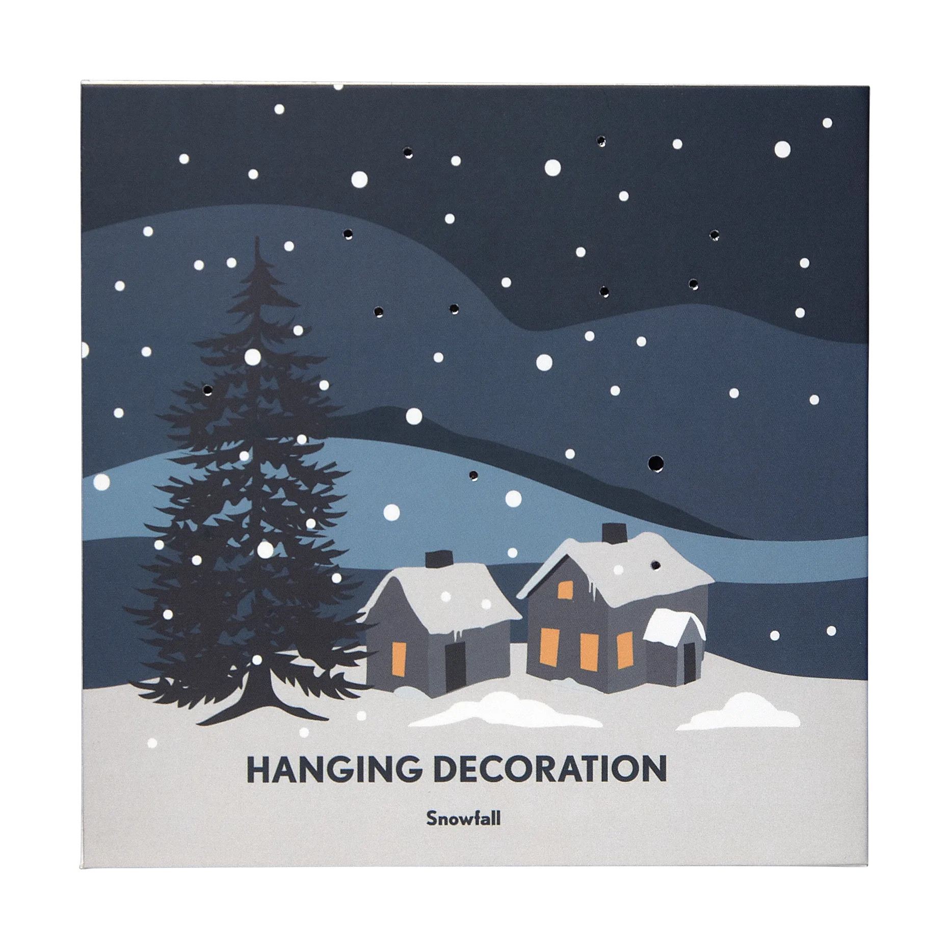 Colgante navideño Snow fall, Plata Pluto Design