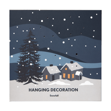 Colgante navideño Snow fall  - Plata - Pluto Design