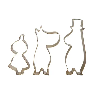 Cortadores de galletas Mumin invierno, juego de 3 piezas - Pequeña My Muminpapá, Mumin - Pluto Design