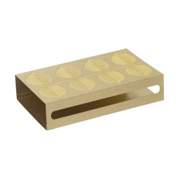 Estuche para cerillas Stig L Berså 6,8x12 cm - Dorado - Pluto Design