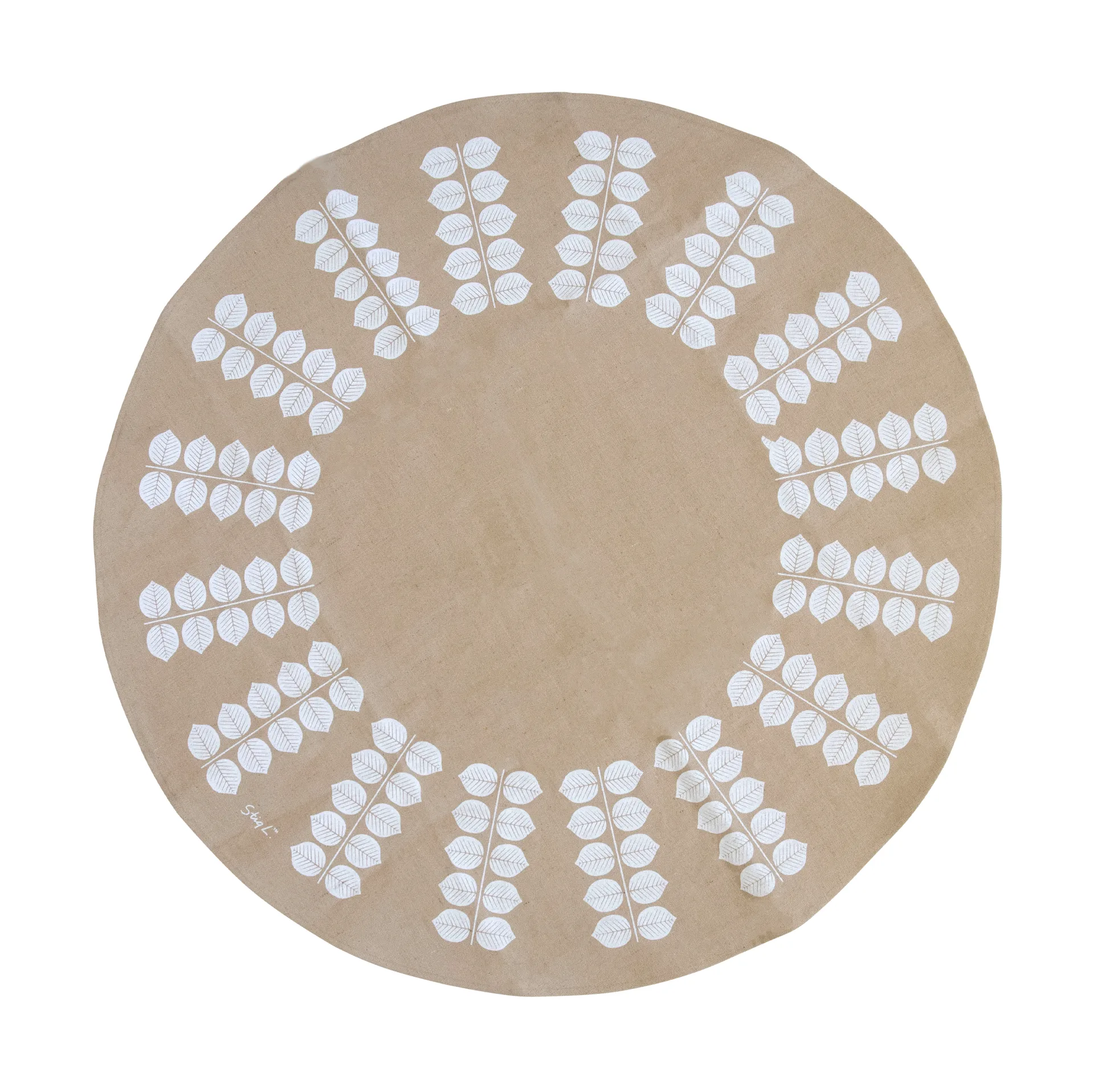 Faldón para árbol de Navidad Stig L Berså Ø110 cm, Crudo-blanco Pluto Design