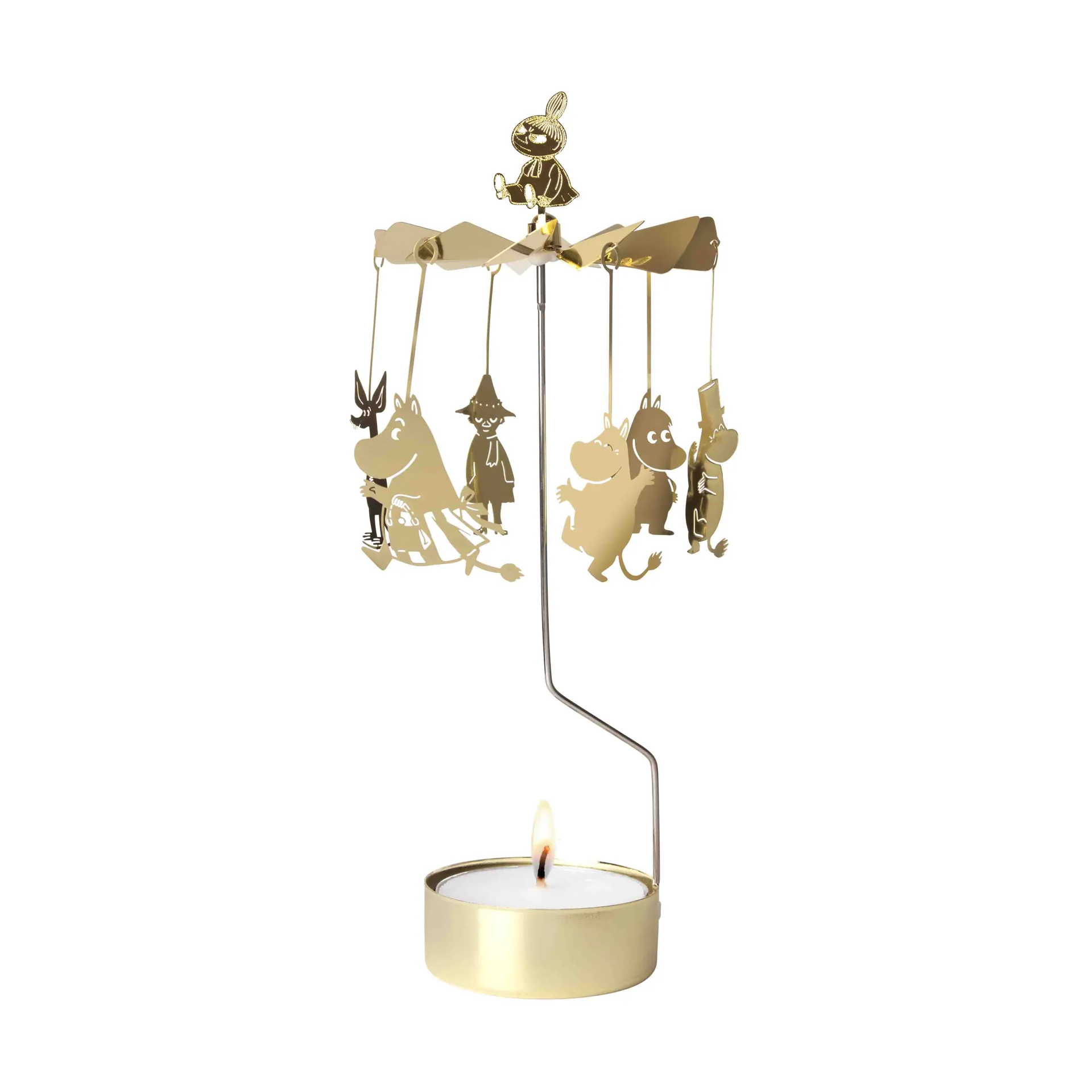 Móvil de campanas familia Mumin familia XL, Dorado Pluto Design