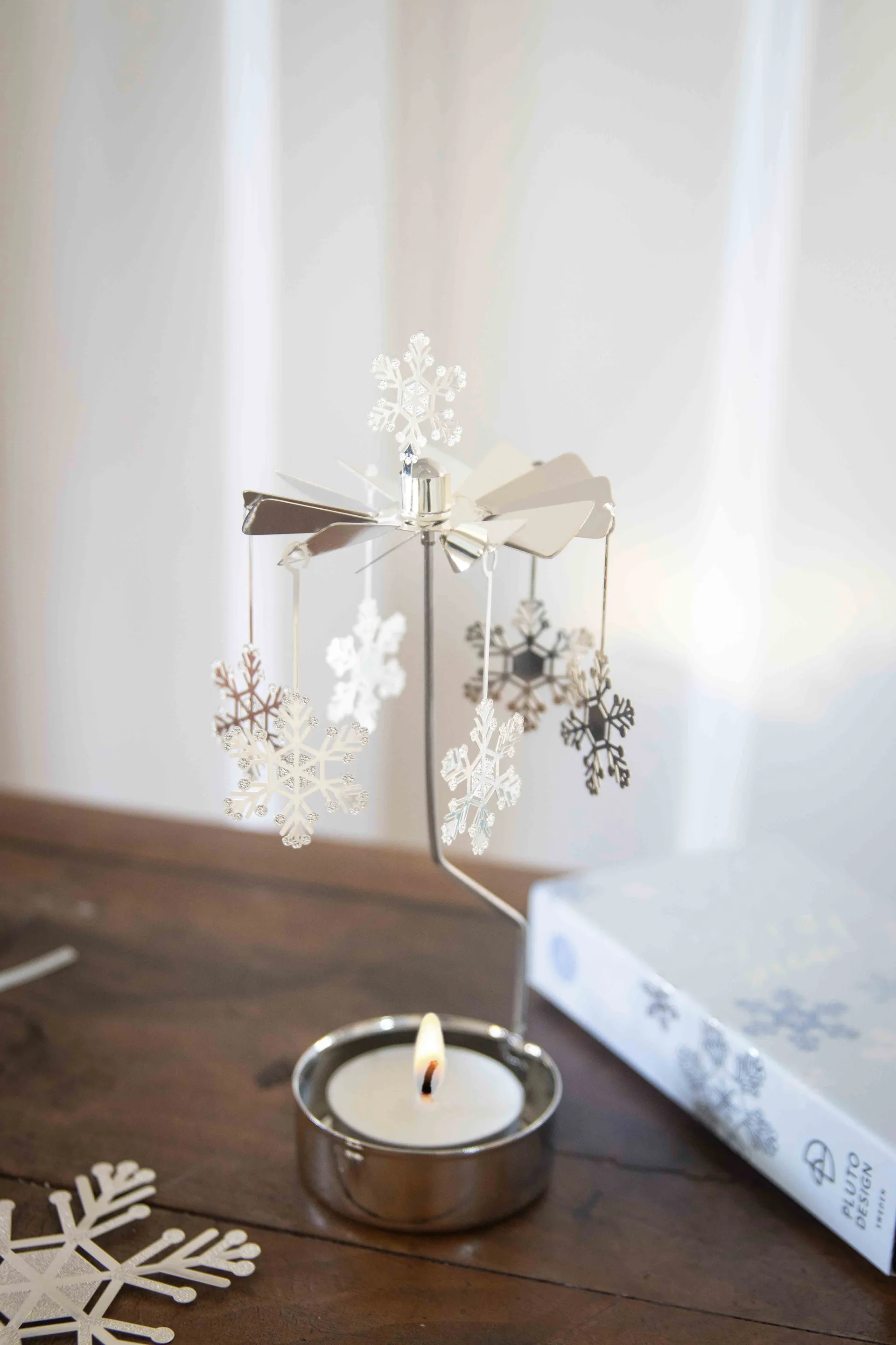 Móvil de campanas Let it snow , Plata Pluto Design