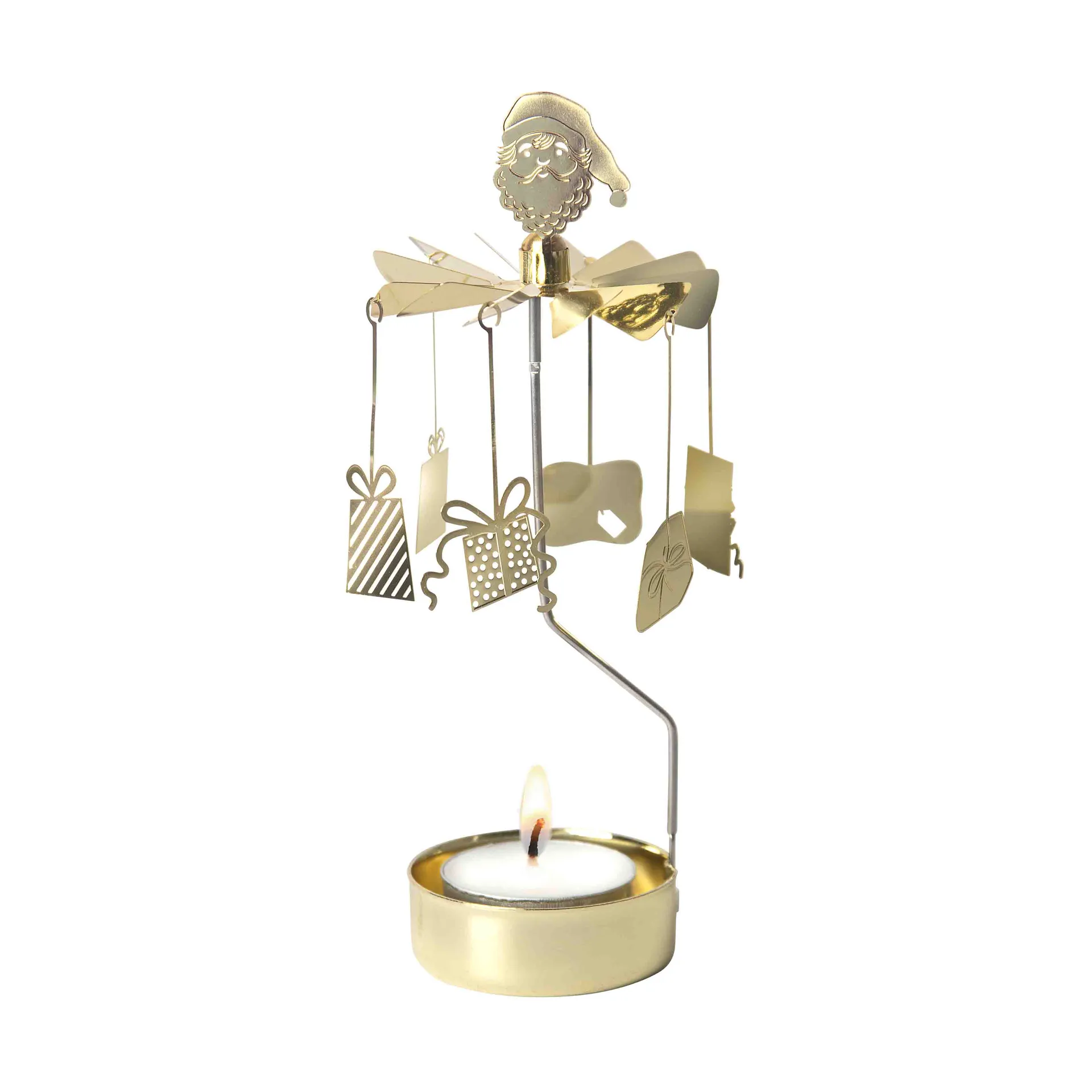 Móvil de campanas Merry christmas, Dorado Pluto Design