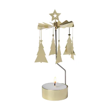 Portavelas giratorio Christmas tree - Dorado - Pluto Design