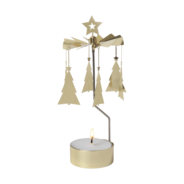 Portavelas giratorio Christmas tree - Dorado - Pluto Design