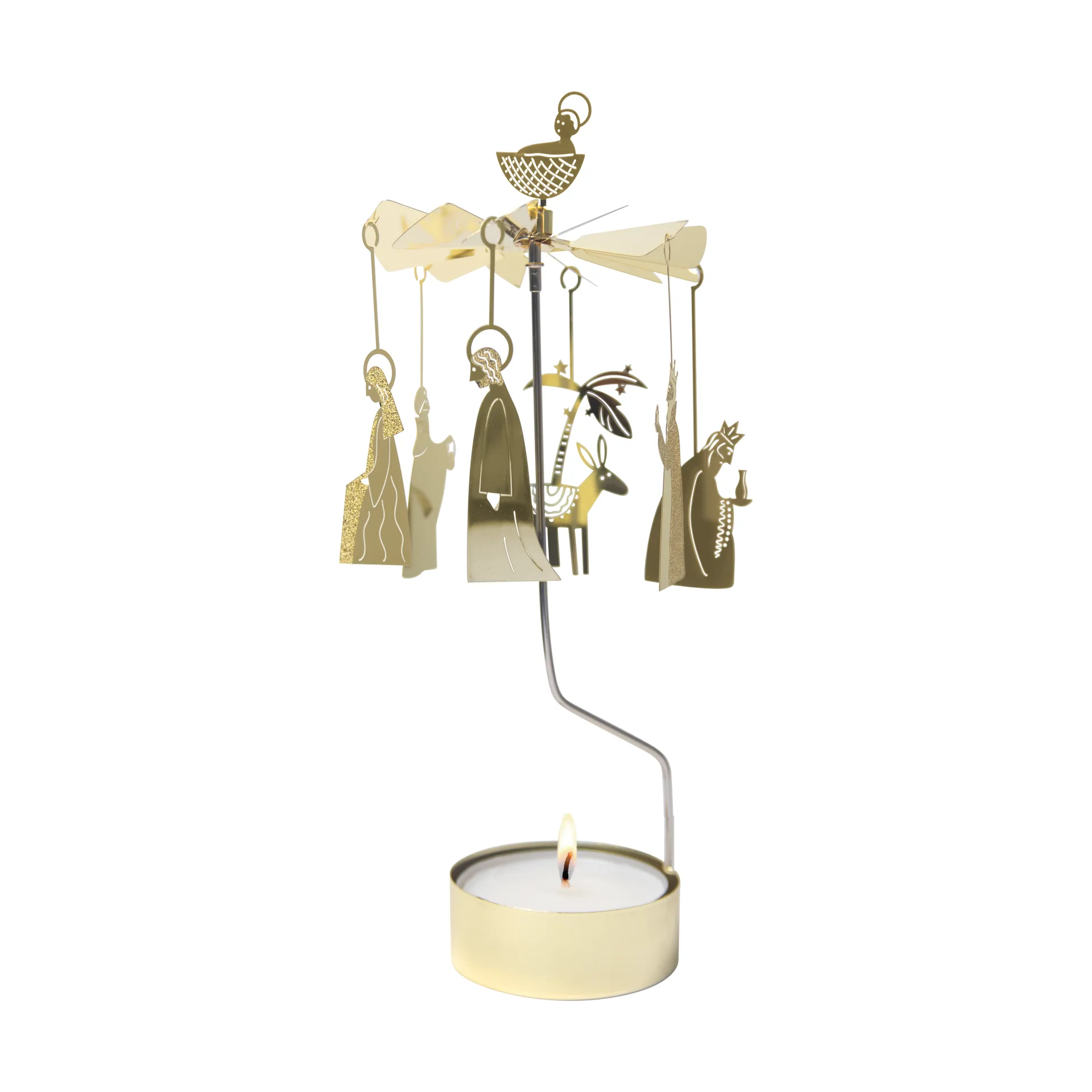 Portavelas giratorio Crib family, Oro Pluto Design