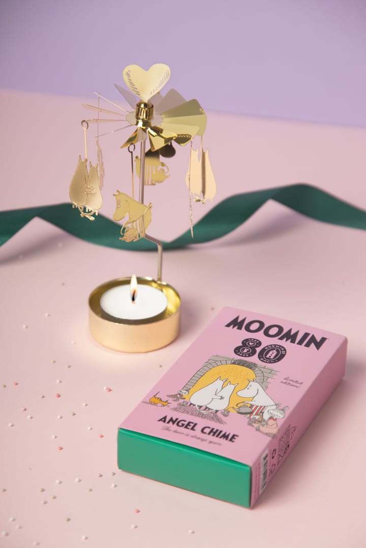 Portavelas giratorio Moomin 80, Oro Pluto Design